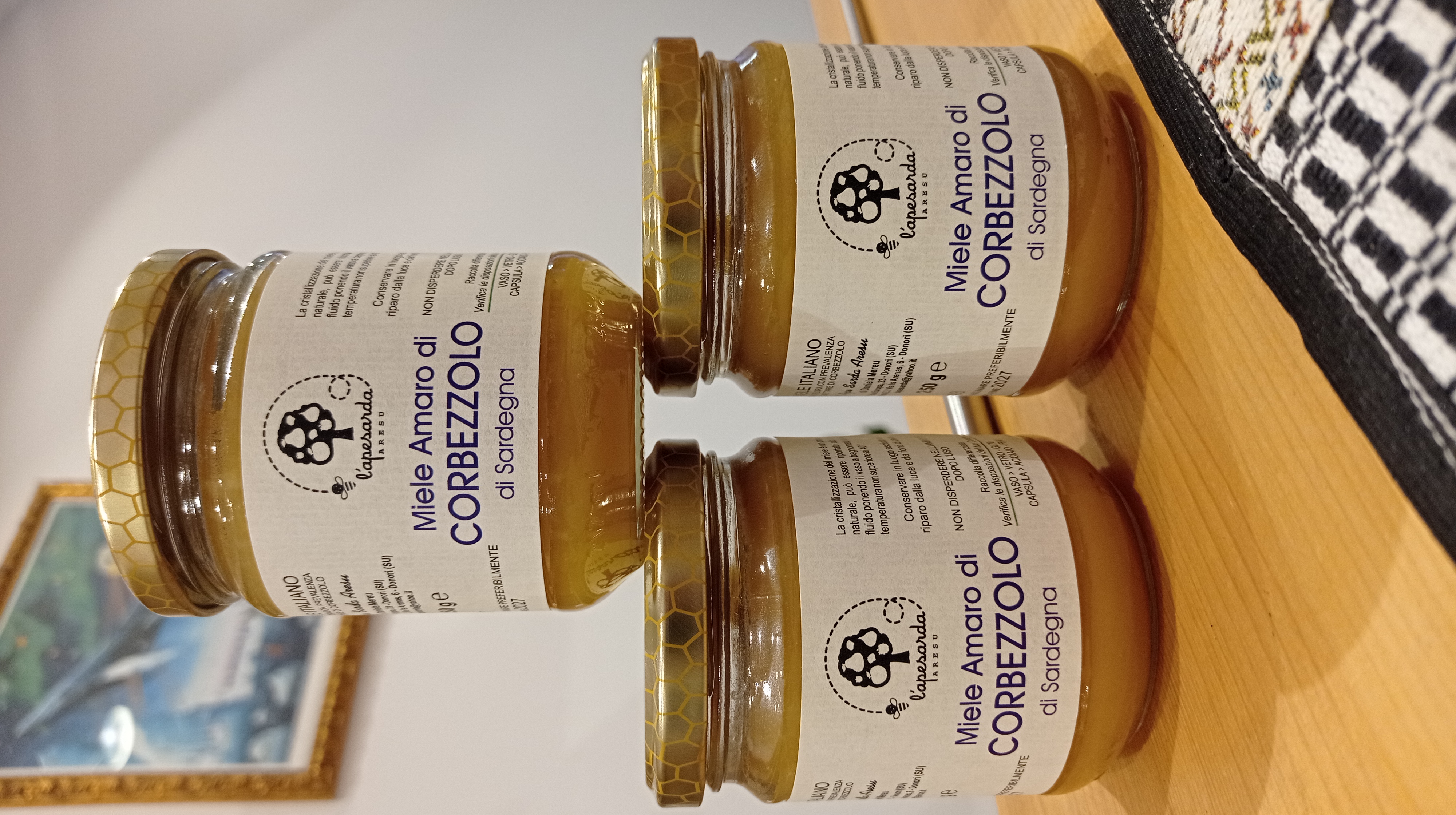 Buying Sardinian honey in Cagliari specialty shop